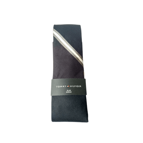 Tommy Hilfiger Classic Navy Slim Mince Neck Tie - MGworld