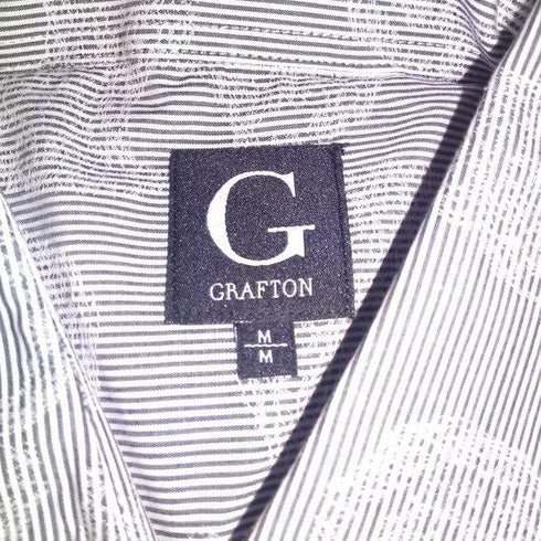 Grafton Slim Fit Stretch Design Print Dress Shirt for Men, Medium - MGworld