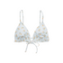 Aerie Printed Ruffle Triangle Bikini Top | S