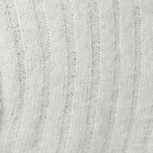 Garage Fuzzy Front-Tie Cardigan Crop Top on Sale, White