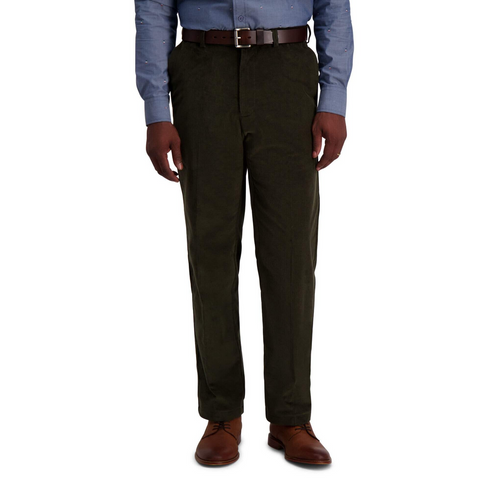 Haggar Men's Stretch Corduroy Pant Classic Fit