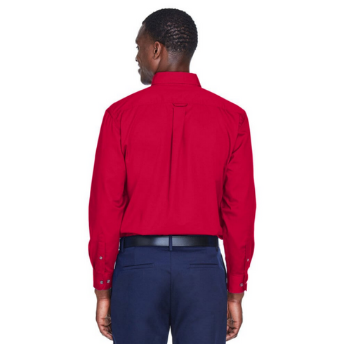 Harriton M610 Men's Easy Blend Long-Sleeve Twill Shirt | Sale