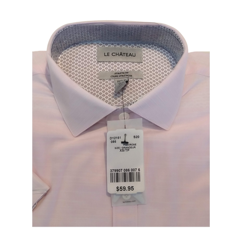 Le Chateau Pink Short Sleeve Shirt