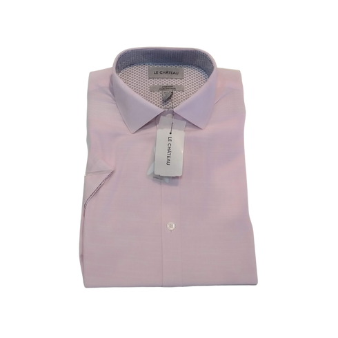 Le Chateau Pink Short Sleeve Shirt