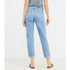 Loft Destructed Super Soft Girlfriend Jeans in Light Vintage Indigo Wash