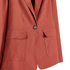 Reitmans Women's Barn Red Linen-Blend Buttoned Blazer