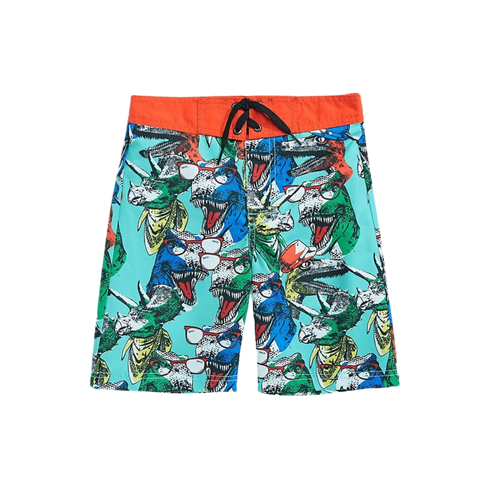 Skechers Surf Little Boy's Dino-Print Swim Trunk | Size 10/12 - MGworld