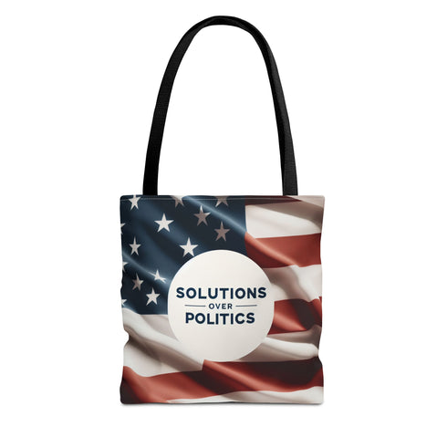 Tote Bag (AOP) - Solutions Over Politics