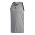 Adidas Men's 3G Basketball Heathered Tank Top, Silver