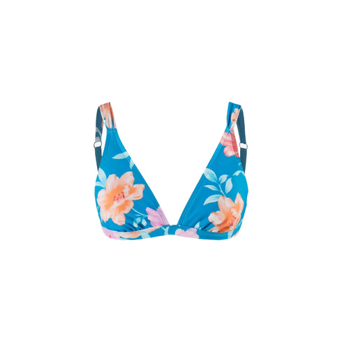 Cupshe Faded Mykonos Blooming Triangle Bikini Top