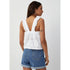 ICONE Ruffled Broderie Anglaise Cami In White by Simons