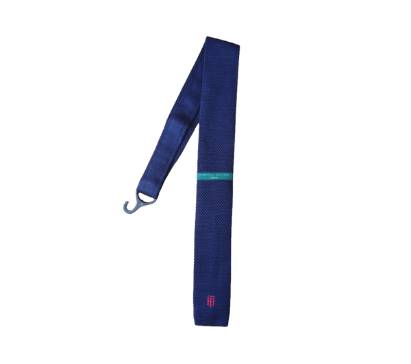 Tommy Hifiger Vintage Knitted Navy Necktie - MGworld