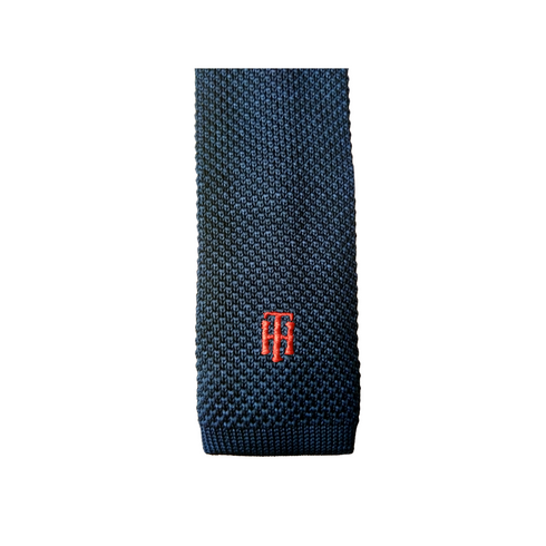 Tommy Hifiger Vintage Knitted Navy Necktie - MGworld