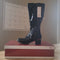 Reflexan Laufkomfort Black Low-Heel Leather Winter Boots