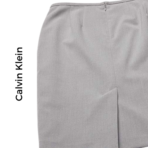 Calvin Klein's Grey Womens Skirt, Size 14 - MGworld