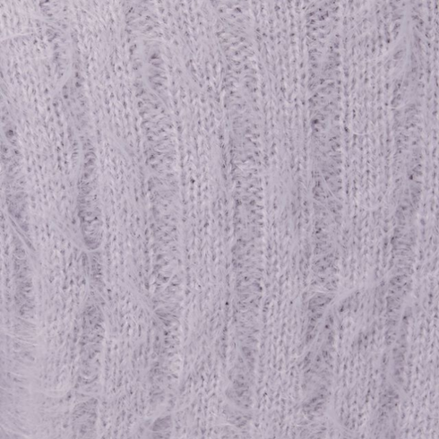  Garage Fuzzy Front-Tie Cardigan Crop Top on Sale, Lilac