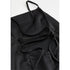 H&M Black Satin Slip Dress