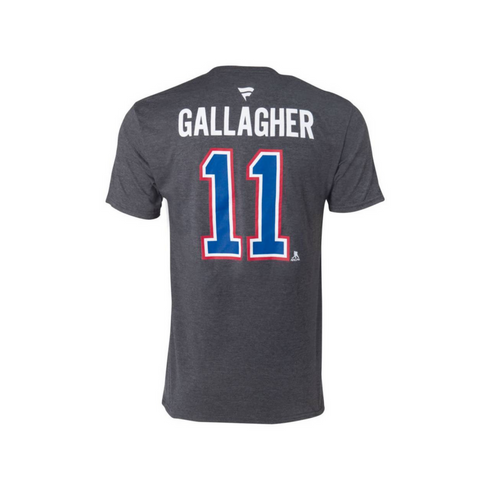 Montreal Canadiens Brendan Gallagher #11 Player Grey T-Shirt | M