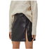 Nasty Gal Deep Split Faux Leather Mini Skirt